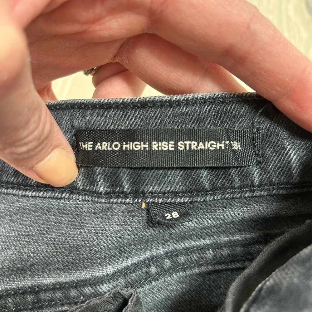 Denim Forum Arlo 28L (Ankle) Women’s Washed Charcoal High-Rise Jeans - Picture 4 of 8